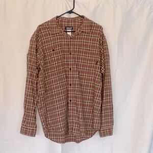 Patagonia plaid organic cotton button down size L